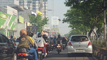Jalan Margonda Depok Arah Jakarta Macet Pagi Ini