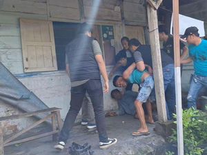 Polres OKU Gerebek Kampung Narkoba, 4 Pelaku Diamankan