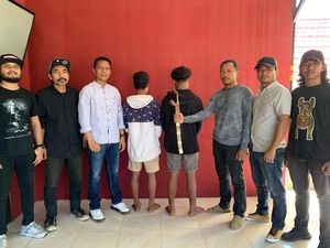 Pria di Bima Tiba-tiba Dibacok Saat Nongkrong, Polisi Tangkap Dua Pelaku