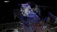 Warga Gaza Menghias Kampung Menyambut Ramadan