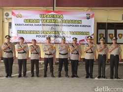 Kapolres Probolinggo Pimpin Sertijab dan Kenaikan Pangkat Pengabdian