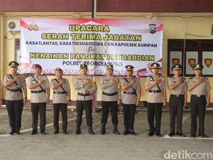Kapolres Probolinggo Pimpin Sertijab dan Kenaikan Pangkat Pengabdian Kapolres Probolinggo Pimpin Sertijab dan Kenaikan Pangkat Pengabdian