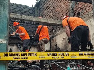 Labfor Diturunkan Usut Penyebab Kebakaran Pasar Manis Ciamis