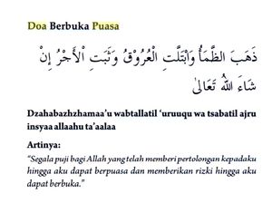 Doa Buka Puasa Ramadhan 2025 Sesuai Sunnah Rasul, Ini Bacaan Arab-Latinnya Doa Buka Puasa Ramadhan 2025 Sesuai Sunnah Rasul, Ini Bacaan Arab-Latinnya