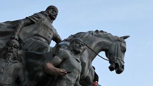 Potret Megah Patung Salahhudin Al-Ayyubi di Damaskus