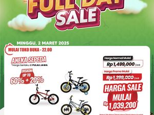Transmart Full Day Sale! Beli Sepeda Hemat Rp 450.000