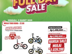 Transmart Full Day Sale! Beli Sepeda Hemat Rp 450.000