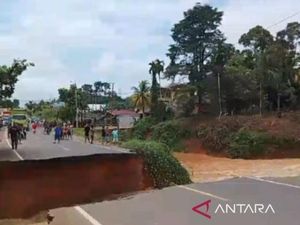 Jalan Lintas Sumatera Jambi-Padang Lumpuh Total