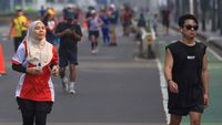 Ramadan, Warga Tetap Semangat Berolahraga di CFD Jakarta