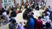 Suasana Buka Puasa Bersama di Masjid Tertua Balikpapan