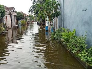 Kali Lamong-Bengawan Solo Kembali Meluap, 26 Desa di Gresik Terendam Banjir