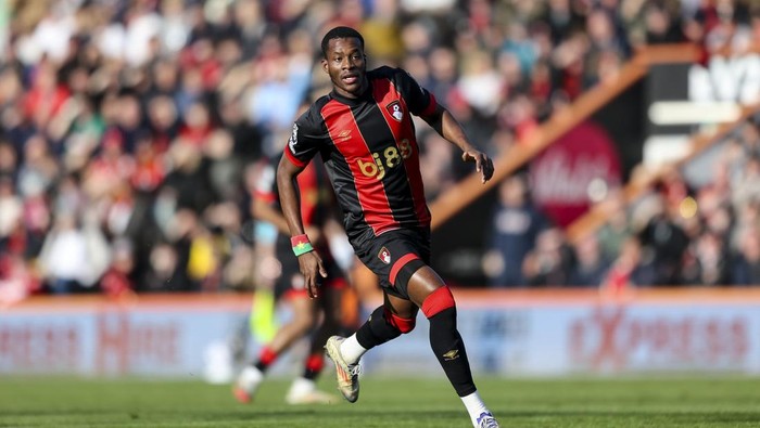 BOURNEMOUTH, ENGLAND - FEBRUARY 22: Dango Ouattara of Bournemouth during the Premier League match between AFC Bournemouth and Wolverhampton Wanderers FC at Vitality Stadium on February 22, 2025 in Bournemouth, England. (Photo by Robin Jones - AFC Bournemouth/AFC Bournemouth via Getty Images)