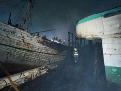 Kronologi 2 Kapal Terbakar di Pelabuhan Sunda Kelapa