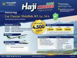 Paket Haji Khusus 2025/2026 PT HaramainKU, Program 25-30 Hari Akomodasi VIP