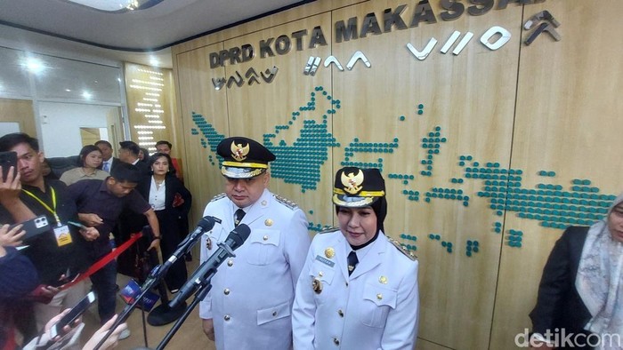 Wali Kota Makassar Munafri Arifuddin (Appi) dan Wakil Wali Kota Makassar Aliyah Mustika Ilham.