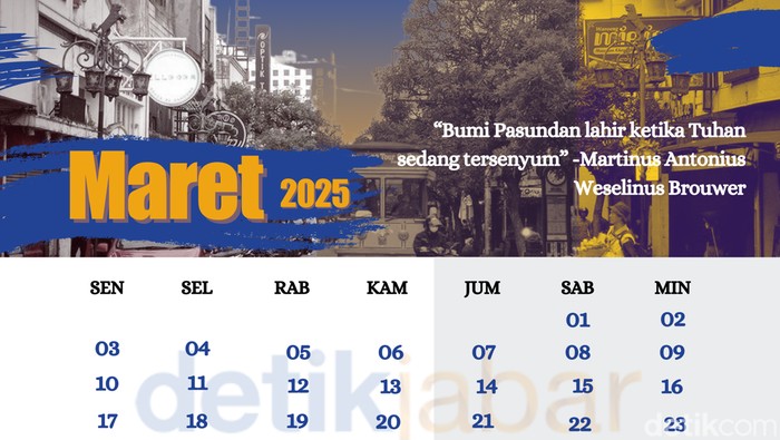 Kalender Maret 2025 Kalender Maret 2025