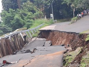 Jalan Batutulis Amblas Masih Garansi, Pemkot Bogor Minta Perbaikan Segera Jalan Batutulis Amblas Masih Garansi, Pemkot Bogor Minta Perbaikan Segera