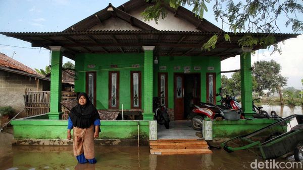 Penampakan Banjir Masih Rendam Kampung Baru Babelan Bekasi