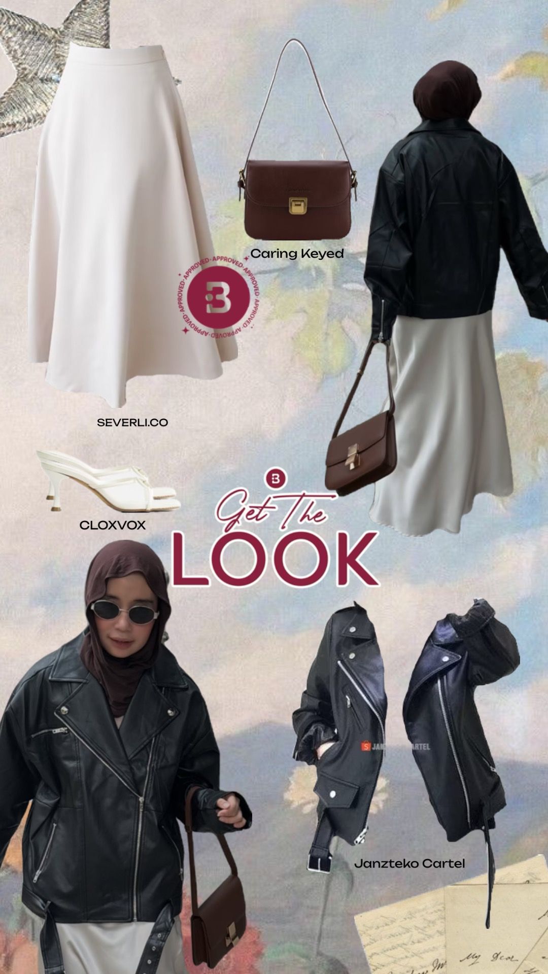 Get The Look: Tampil Edgy dan Feminin dengan Leather Jacket ala Thata Al Jundiah
