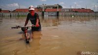 Penampakan Banjir Rendam Kampung Gabus Rawa Bekasi