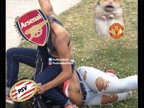 Meme Arsenal Pesta Gol, MU Diledek Ikut Gemetar Ketakutan