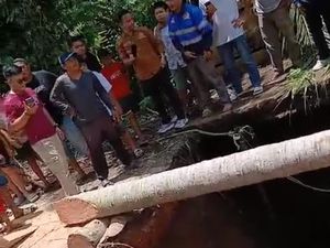 Jalan Padang Lamo di Tebo yang Jadi Alternatif Jambi-Sumbar Putus!