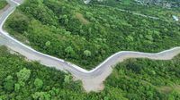 Potret Jalan Baru di Sigi yang Membelah Hutan Lindung