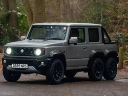 Pertama dan Satu-satunya di Dunia! Suzuki Jimny Dimodifikasi Pakai 6 Roda