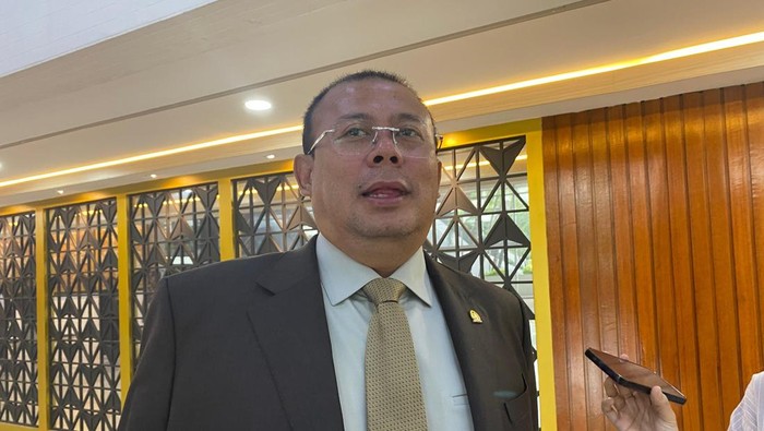 Waketum PKB Cucun Ahmad Syamsurijal di kompleks parlemen, Senayan, Jakarta Pusat, Kamis (6/4/2025).