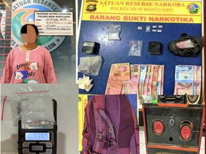 IRT di Muba Diringkus karena Simpan Sabu, Suami Kabur