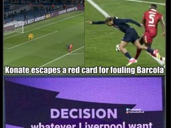 Satu lagi meme LiVARpool: Keputusan VAR apa? Terserah maunya Liverpool saja. Foto: dok. Internet/X (Twitter)