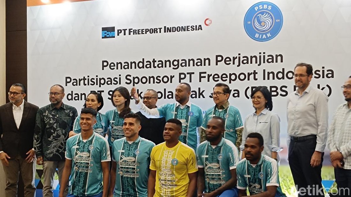 PSBS Biak didukung PT Freeport Indonesia. (Foto: detikcom/Muhammad Robbani)