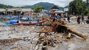 Kondisi Pascabanjir Bandang di Pelabuhan Ratu Sukabumi
