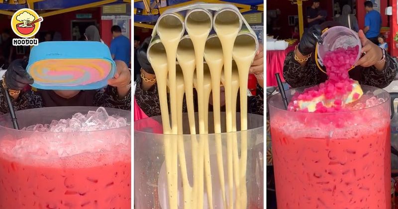 Ngeri! Penjual Es Sirup Ini Pakai 10 Kaleng Susu Kental Manis