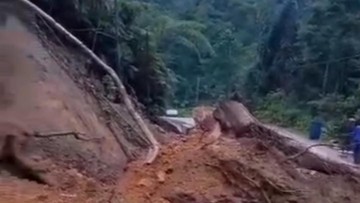 Alat Berat Dikerahkan ke Lokasi Longsor di Wisata Negeri di Atas Awan, Lebak