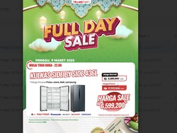 Kulkas Side by Side 436L Murah di Transmart Full Day Sale, Ini Harganya