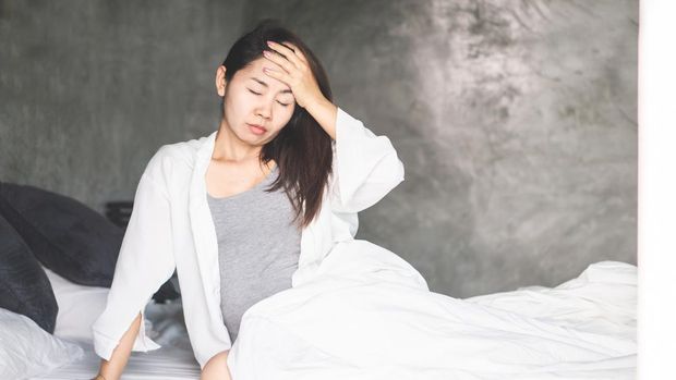 Ilustrasi Ibu Hamil Sulit Tidur