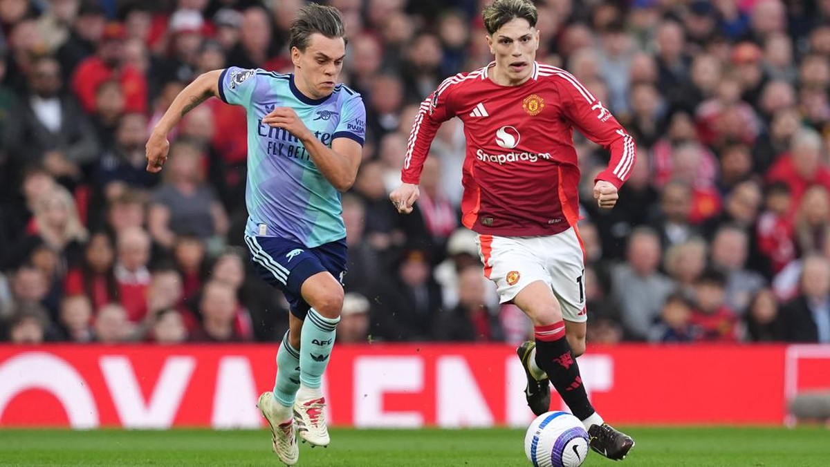 MU vs Arsenal selesai 1-1 dalam lanjutan Liga Inggris 2024/2025. (Foto: Martin Rickett/PA Images via Getty Images)