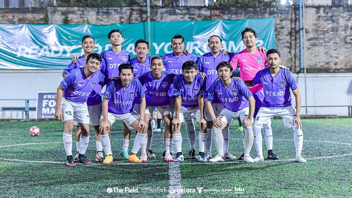 Tim mini soccer Detikcom menjuarai Turnamen Fiveo Antarmedia di Gelora Media Day (detikcom)