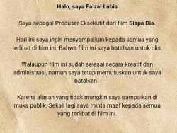 Video: Produser Umumkan Film Musikal Siapa Dia Batal Dirilis, Ada Apa?