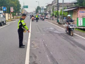 Kecelakaan Karambol di Jalur Mojokerto-Lamongan, 1 Pemotor Tewas