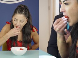 Lahap 313 Gram Stroberi dalam 1 Menit, Wanita Ini Raih Rekor Dunia