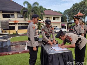 Kapolres Tabanan Lantik Kasatlantas hingga Sejumlah Kapolsek Baru