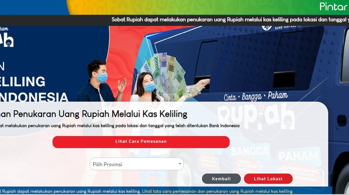 Situs PINTAR BI untuk penukaran duit baru. Situs PINTAR BI untuk penukaran duit baru.