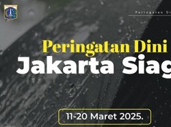 Pemprov DKI Keluarkan Peringatan Dini Cuaca Ekstrem 11-20 Maret, Siaga Banjir