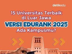 Infografis: 15 Universitas Terbaik di Luar Jawa Versi EduRank 2025, Ada Kampusmu?