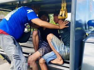 Curi Tabung Gas, 2 Pria Jatim Ditangkap Setelah Dihajar Warga Curi Tabung Gas, 2 Pria Jatim Ditangkap Setelah Dihajar Warga