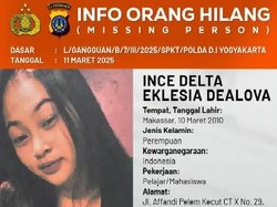 Bantu Cari Dab! Dik Ince dari Sleman Sudah 11 Hari Tak Pulang