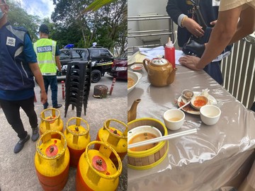 Polisi Grebek Tempat Makan Dimsum Ilegal di Dalam Rumah