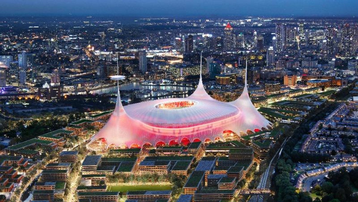 Penampakan stadion baru Manchester United. (Foto: X.com/!ManUtd)